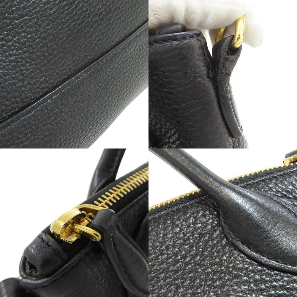 Prada 2way handbag black pebbled Vitello Daino leather - Picture 7 of 11